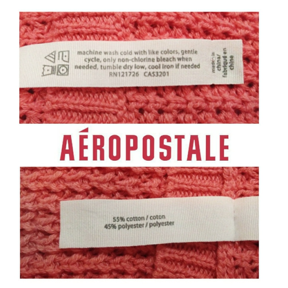 "Aeropostal" Coral Sweater - Size Small - Picture 2 of 3